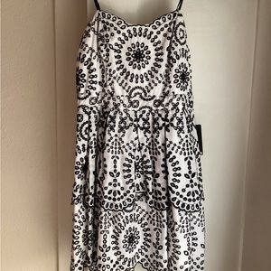 Black & White Eyelet Express Dress